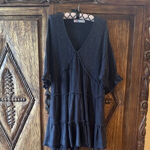 Free People Black Knit Dress